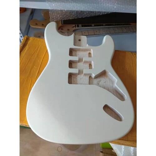 A Ash Wood White Paint Electric Guitar Body Musical Instrument Accessories