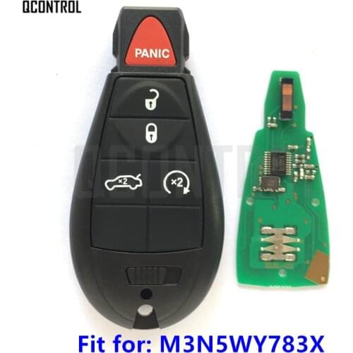 QCONTROL New Smart Key for JEEP Auto Remote Grand Cherokee Commander Part Number M3N5WY783X / IYZ-C01C Control Alarm 433Mhz