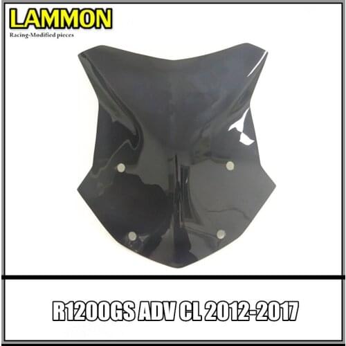 R 1200 GS Motorcycle Accessories Black and transparent Windshield For BMW R1200GS ADV CL 2012-2017 13 14 15 16 Thickness 3MM