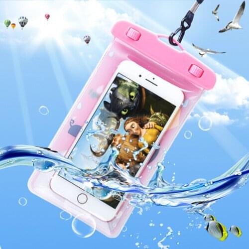 Waterproof Phone Pouch Bag Best Grade Water Proof Dustproof Snowproof Case for Apple iPhone Android and All Smartphone Under 6in