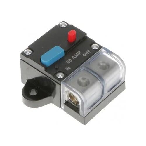 High Current 80 Amp 0 Or 4 Gauge AWG Circuit Breaker 12 Volt Car Audio Fuse