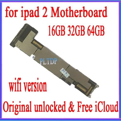 Wifi Version for ipad 2 Motherboard with IOS System,100% Original unlocked for Ipad 2 Mainboard with Chips,16GB / 32GB / 64GB