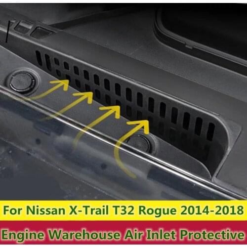 ABS Plastic Engine Warehouse Air Inlet Protective Cover Trim For Nissan X-Trail X Trail T32 Rogue 2014 2015 2016 2017 2018