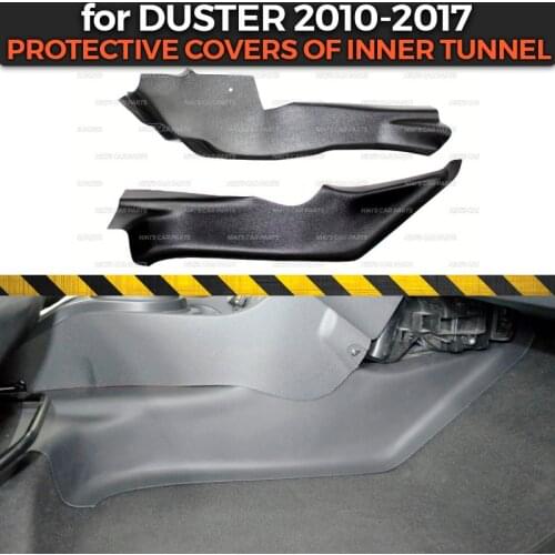 Protective covers for Renault / Dacia Duster 2010-2017 of inner tunnel ABS plastic trim accessories protection of carpet styling