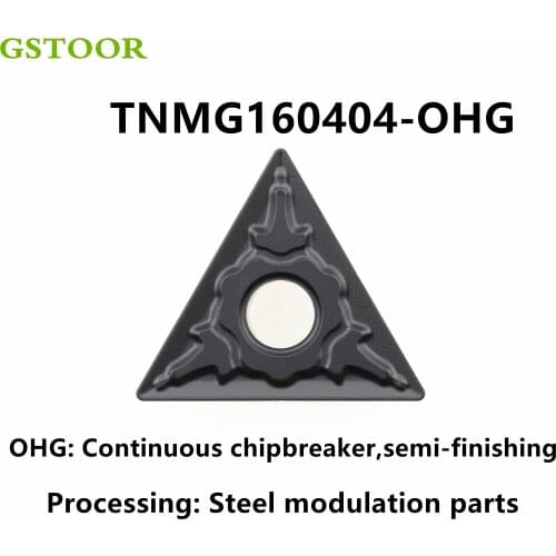 10PCS TNMG160404 TNMG160408 TNMG160412 OHG GP9135 Turning Tool Inserts Carbide Blade Lathe Cutter