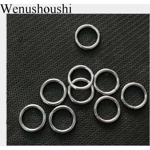 100pcs wholesale 1.5*13mm quality stainless steel Jump Rings titanium Split Rings for jewelry making findings di035