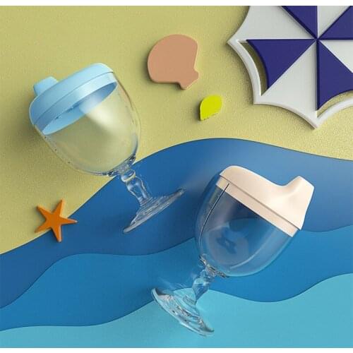 150ML Baby Goblet Water Bottle Infant Cups With Duckbill Mouth Shape For Feeding Baby Training ＞0M