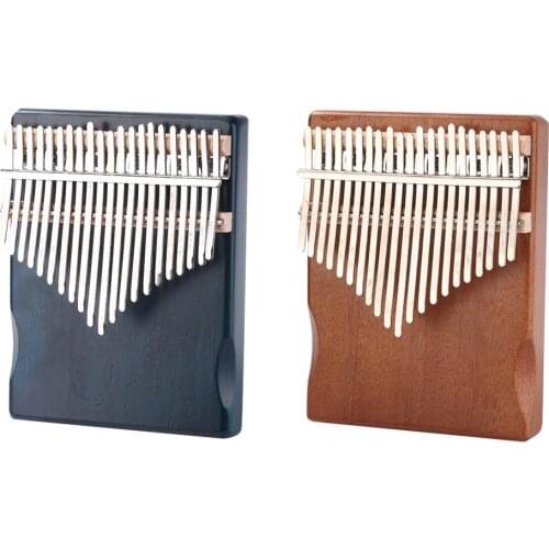 21 Keys Maple Kalimba Thumb Piano with Tuning Hammer Scale Musical Instrument Accessories with Paper Box
