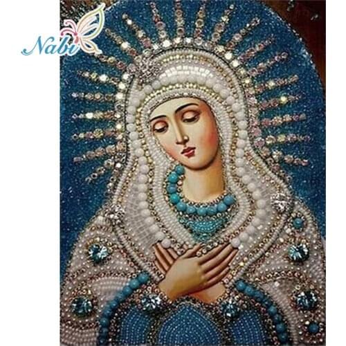 5d diy diamond painting full square Diamond embroidery religion nossa senhora - diamond mosaic drill 677DD