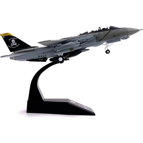 1/100 Scale USA F-14 Tomcat Jolly Roger Squadron vf103 Boeing Military Missile bomber Model Plane Fighter Army Air Force Diecast
