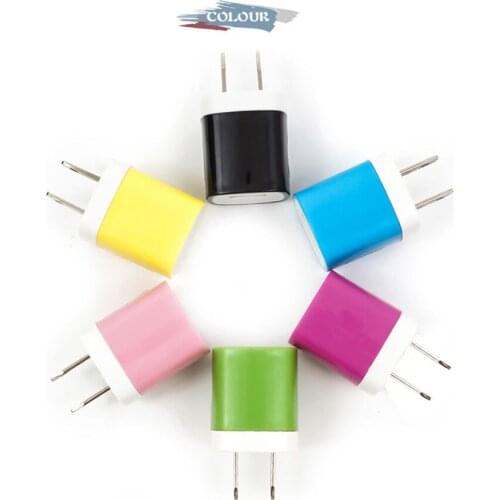 Color thumb travel single port USB charger