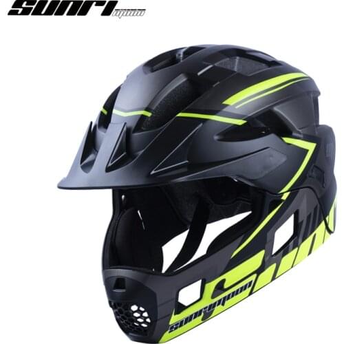 SUNRIMOON Childrens Full Face Helmet Bicycle Scooter Safety Protective Gear Off-road Motorcycle Kid Head Protection Unisex