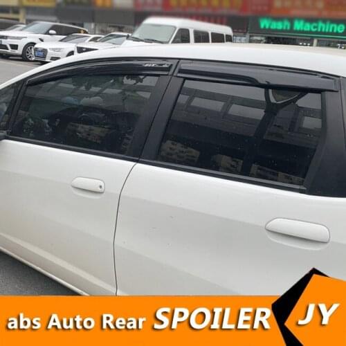 For HONDA FIT JAZZ 2008-2013 wx Window Visor Vent Shades Sun Rain Deflector Guard For FIT JAZZ Auto Accessories 4PCS/SET