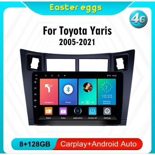 For Toyota Yaris 2008 2009 2010 2011 Android 8.1 Car Radio Multimedia Video Player Navigation GPS Car 2din