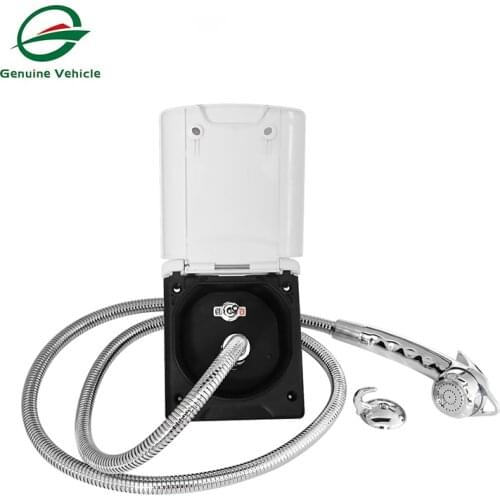 White RV Exterior Shower Box Kit Boat Marine Camper Motorhome Caravan Accessories