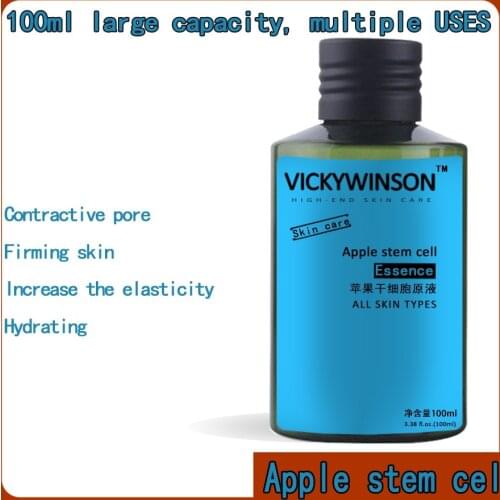 Apple stem cell essence 100ml Stock Solution Whitening Essence Shrink Pores Fade Acne Marks To Acne Essence Skin Care