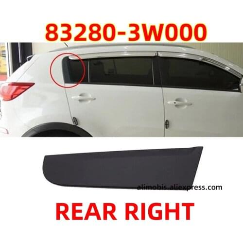 Black C Pillar Garnish Door Rear RIGHT DOOR Frame For KIA Sportage 2011-2016 OEM 832803W000