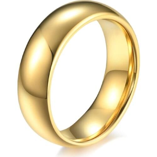 4MM/6MM/8MM Tungsten Steel Ring for Men Wedding Engagement Simple Classic Rings Anniversary Jewelry