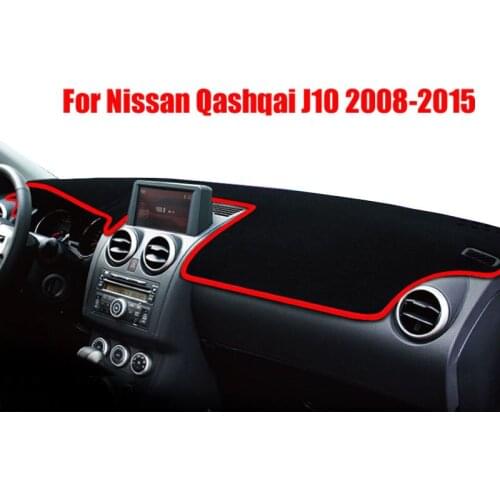 Car dashboard Avoid light pad Instrument platform desk cover Mats Carpets Trim LHD For Nissan Qashqai J10 2008-2015