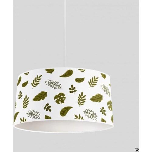 Leaves Boy Printing Patterned Kids Baby Room Bedroom Light Pendant Lamp Chandelier