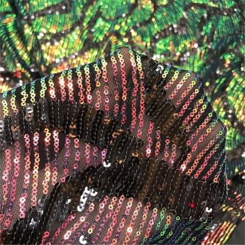 Lace154 Fashion Elastic Sequined Fabrics For Womens Dress Evening Dress Stage Costume Decoration Clothing Wedding Clothes