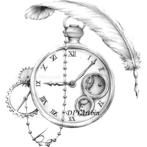 2021 new Steampunk Clock Metal Cutting Die New Dies DIY Scrapbooking Layering Stencils And Dies For Card Making
