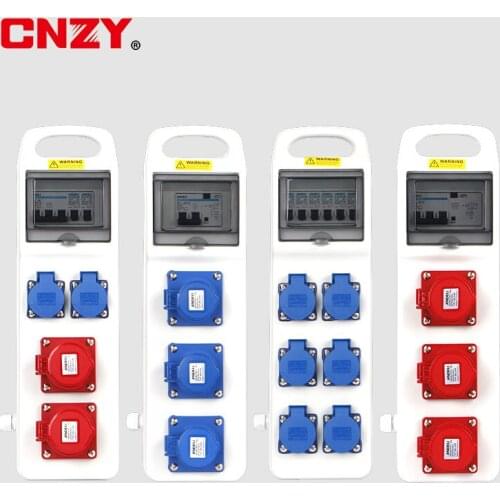 Construction site distribution box plastic socket box outdoor rainproof box portable mobile overhaul box power box