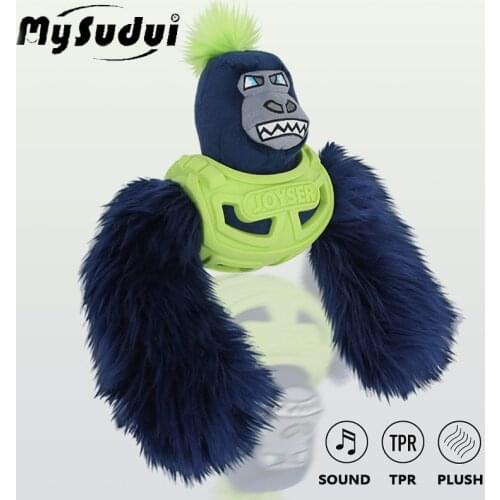 MySudui Plush Dog Squeaky Toy Interactive Chew Molar Toys For Small Large Dogs Stuffed Training Accessories Zabawki Dla Psa
