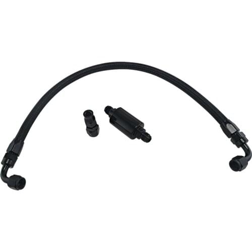 Tucked Fuel Line Fittings Kit Inline Filter for Honda Civic Integra B/D Series AN6 Filter EG EK DC2 CRX EF