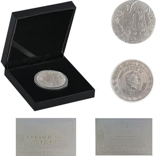RA-Sun God Commemorative Bronze Coins Elizabeth II Collectibles Gifts Non-Currency W/ Luxury Box