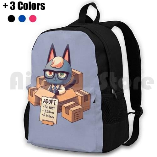 Raymond In Boxes / / Cat Smug Villager , Animal , Kawaii Outdoor Hiking Backpack Riding Climbing Sports Bag Raymond In Boxes