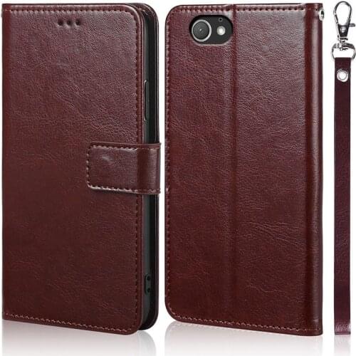 Luxury Leather Flip Book Case for Sony Xperia M C1905 C1904 Dual C2004 C2005 Wallet Stand Case Phone Cover Bag