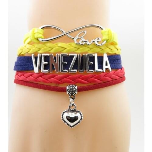 Love Country Venezuela Bracelet heart Charm Venezuela bracelets & bangles for Women and men jewelry nice gift