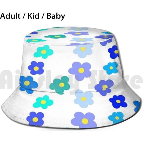 Copy Of Flowers Sun Hat Foldable UV Protection Flower Flowers Purple Pink Red Green Lime Orange Yellow Golf Y2K