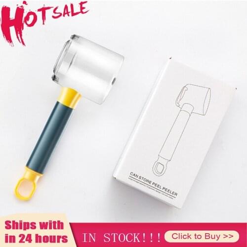 Storage Type Shaking Large Stainless Steel Peeling Knife With Barrel Vegetable And Fruit Scraping Knife With Storage Box Peeler