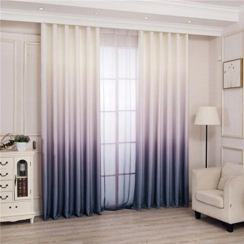 Modern 3d Printed Gradient Blackout Curtains Blinds Drapes Bedroom Window Curtains For Living Room Thick Curtains For Kitchen