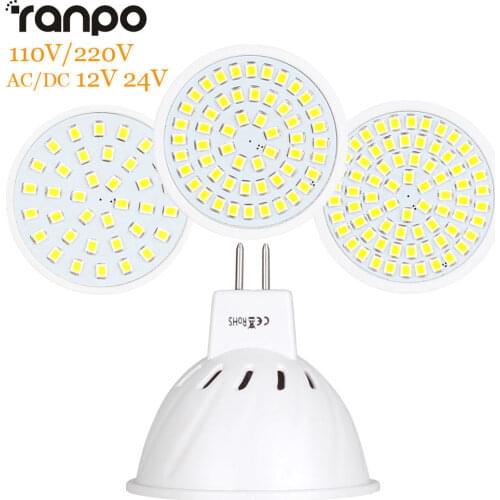 LED Lamp MR16 LED Bulb LED Spotlight Bulb Lampada 36 54 72LEDs SMD 2835 For Indoor Home Spot Light AC 110V 220V DC 12V 24V