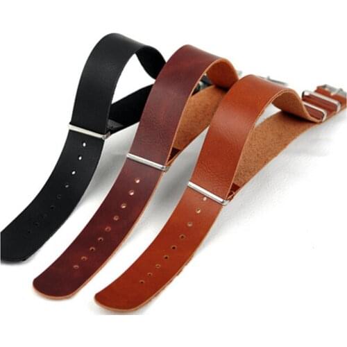 Universal Solid Color Faux Leather Watch Wrist Strap Adjustable Replacement Band