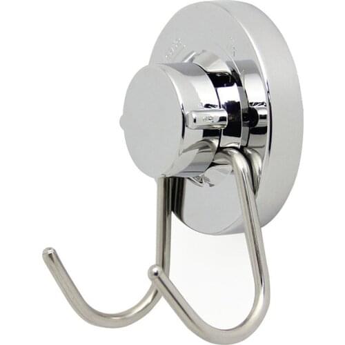 Vacuum Stainless Steel Suction Cup Hook Double Wall Hook Bath Towel Heavy Duty Suction Cup Holds