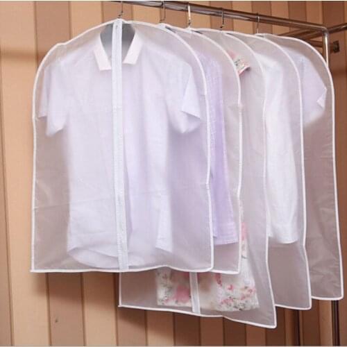 Clothes Hanging Garment Suit Coat Dust Cover Wardrobe Storage Bag Organizer