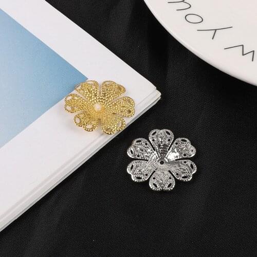 10pcs Gold/Rhodium Plated Tone Filigree Connectors Metal Craft Gift Decoration DIY Jewelry Making