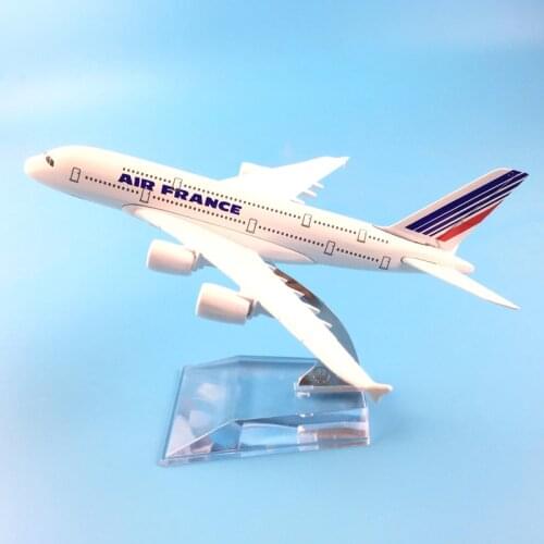 16CM A380 FRANCE METAL ALLOY MODEL PLANE AIRCRAFT MODEL TOYS AIRPLANE BIRTHDAY GIFTS ORNAMENT