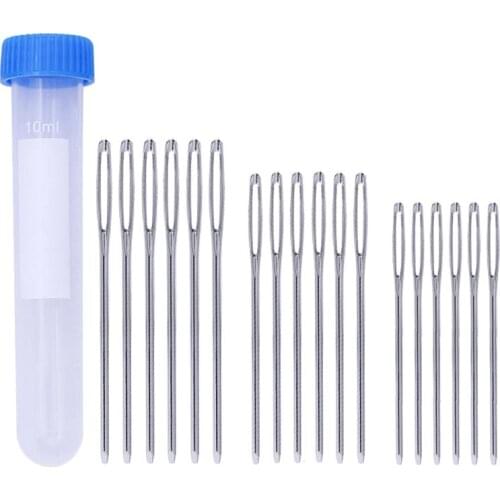 18pcs Needles Blunt Pointed Needles with A Storage Bottle for Designer