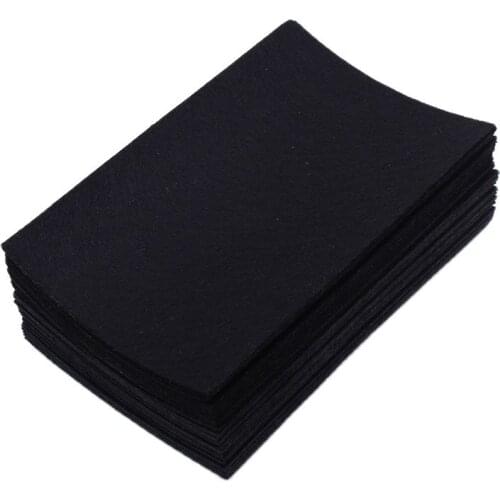 40 Pcs/Lot 10*15cm Black Felt Fabric For Needlework Diy Sewing Handmade Craft Polyester Cloth