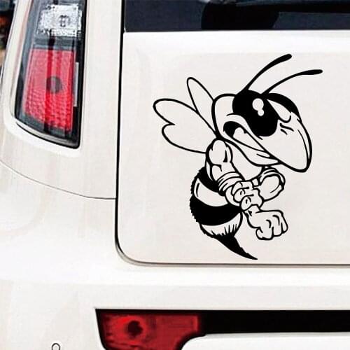 Wasp car stickers, motorcycle accessories. Personalized vinyl car stickers, auto accessories. Car supplies PVC 15 cm-12.8 cm
