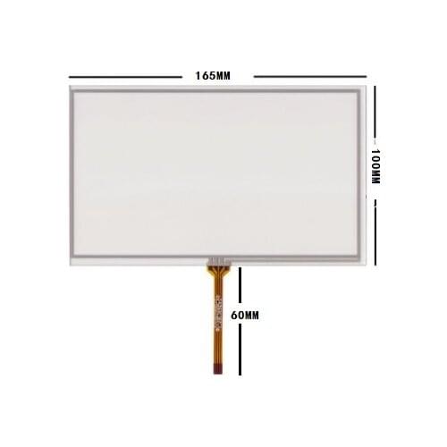 Free shipping New handwritten 7 inch car DVD navigation GPS touch screen panel 165MM*100MM 165*100