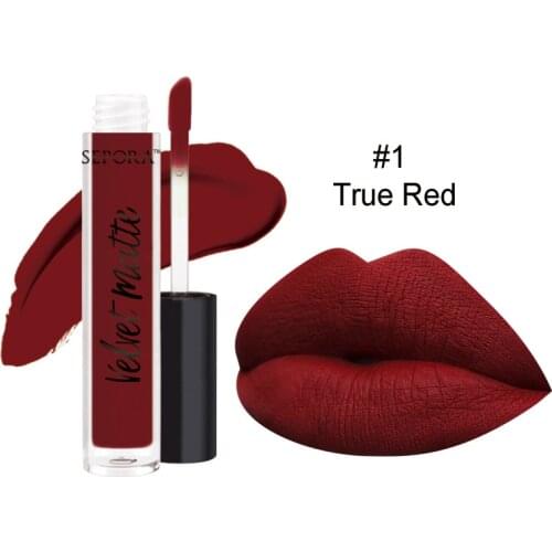 Lip Gloss 12 Colors Sexy Velvet Matte Liquid Lipstick Lightweight Waterproof Long Lasting Moisturizing Lipgloss Makeup Cosmetics