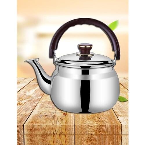 Stainless Steel Boiling Water Kettle Thicken Large Capacity Whistling Pot Beep Reminder Teapot Suitable For Induction Cooker