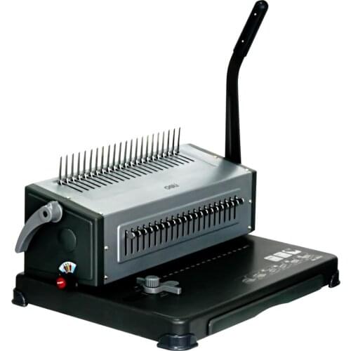 Deli 3870 Manual Comb binding machine office Financial binding machine 21 holes 350 pages binding thickness