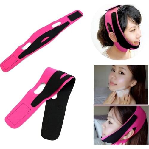 Elastic Face Slimming Bandage V Line Face Shaper Women Chin Cheek Lift Up Belt Facial Massage Strap Face Skin Care Beauty Tools